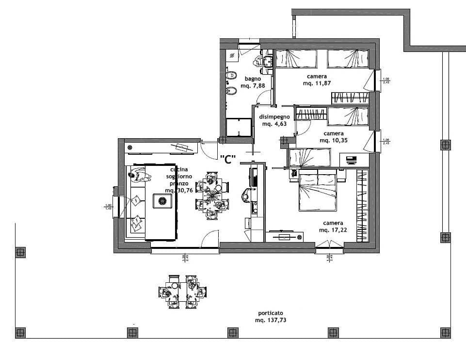 Foto 3 von 15: Three-Bedroom Apartment