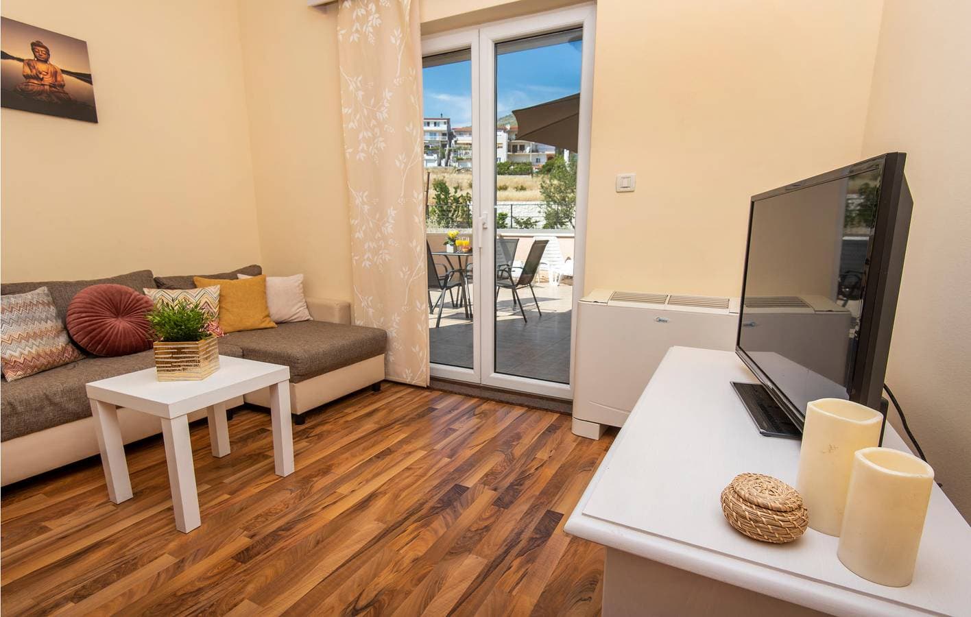 Foto 9 von 16: Gemütliche Ferienwohnung mit Terrasse, WLAN und Parkplatz, 1 km vom Strand entfernt