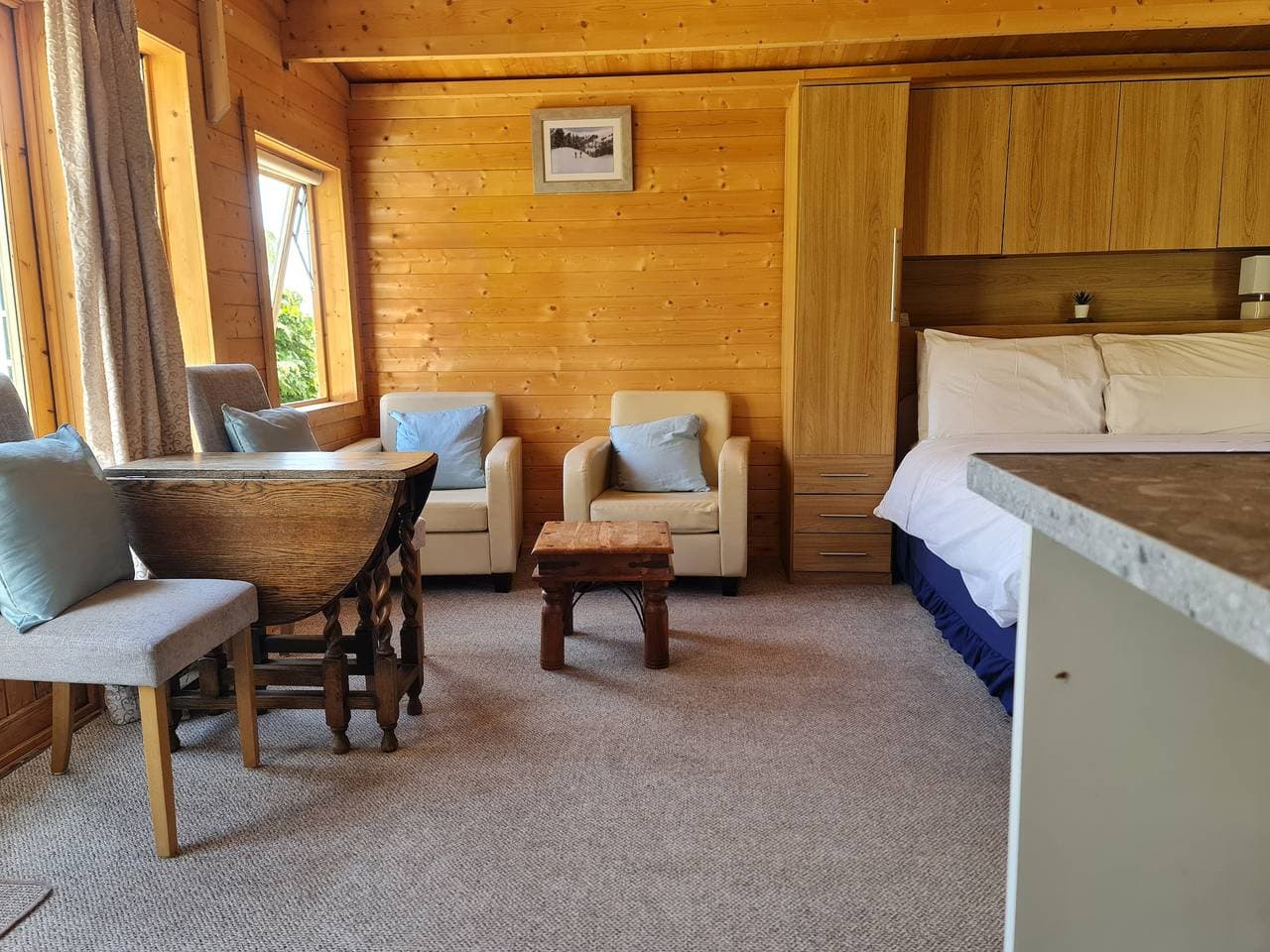 Foto 4 von 19: Blockhütte für 2 Personen mit Garten