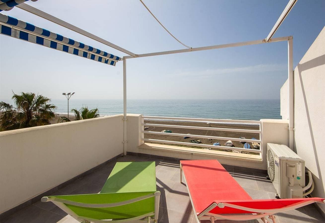 Foto 5 von 31: Ferienwohnung "Schönes renoviertes Penthouse" am Strand mit Meerblick