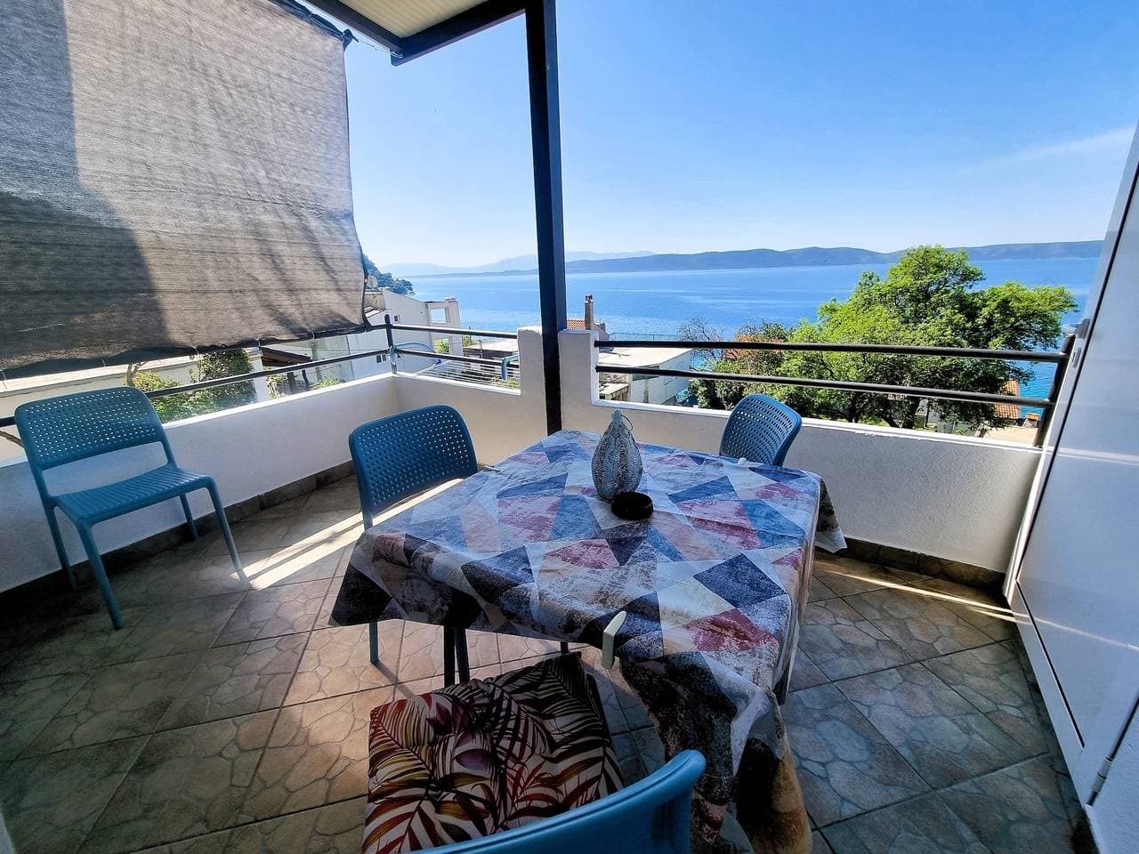 1-Zimmer-Ferienwohnung mit Balkon und Meerblick Zivogosce - Porat, Makarska A-16289-c 1