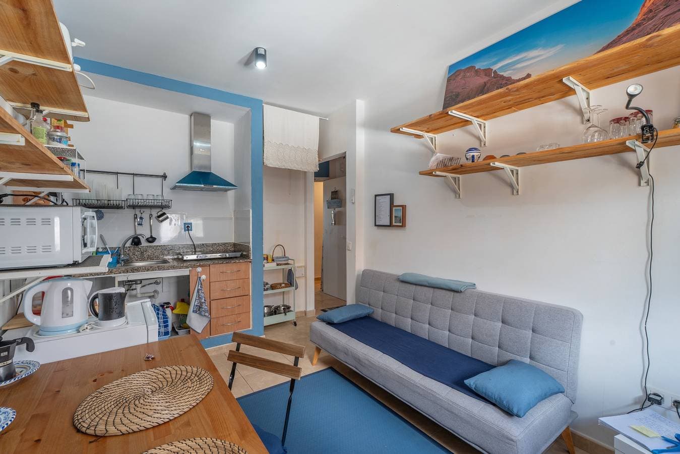 Foto 6 von 23: Ferienstudio 'Los Abrigos 1 Room Playa Wifi' mit WLAN und Klimaanlage