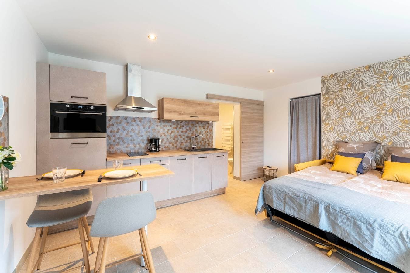 Foto 5 von 25: Studio-Apartment 'Marquet' mit Gemeinschaftsgarten und Klimaanlage
