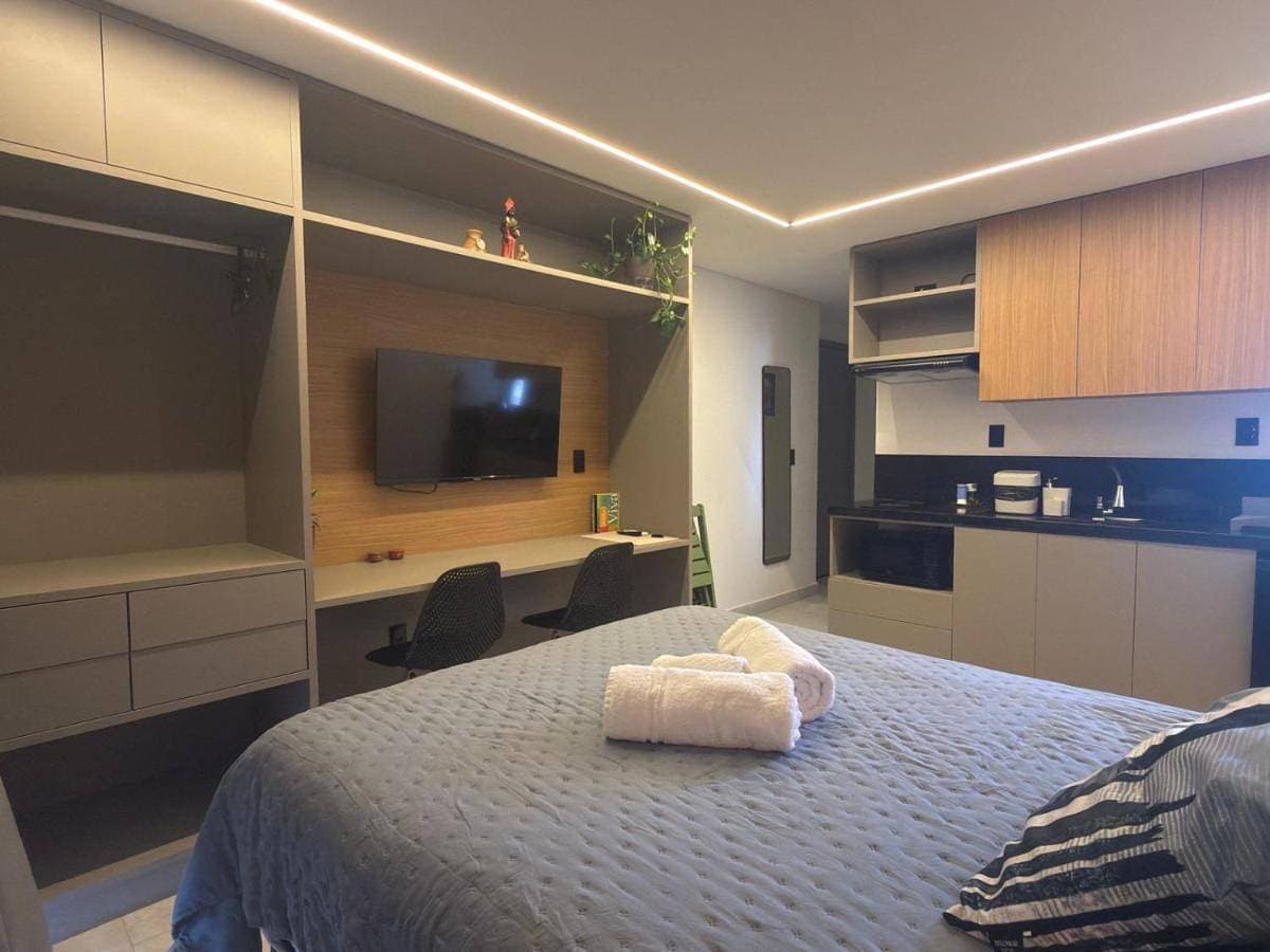 Lindo Studio com rooftop e piscina 1