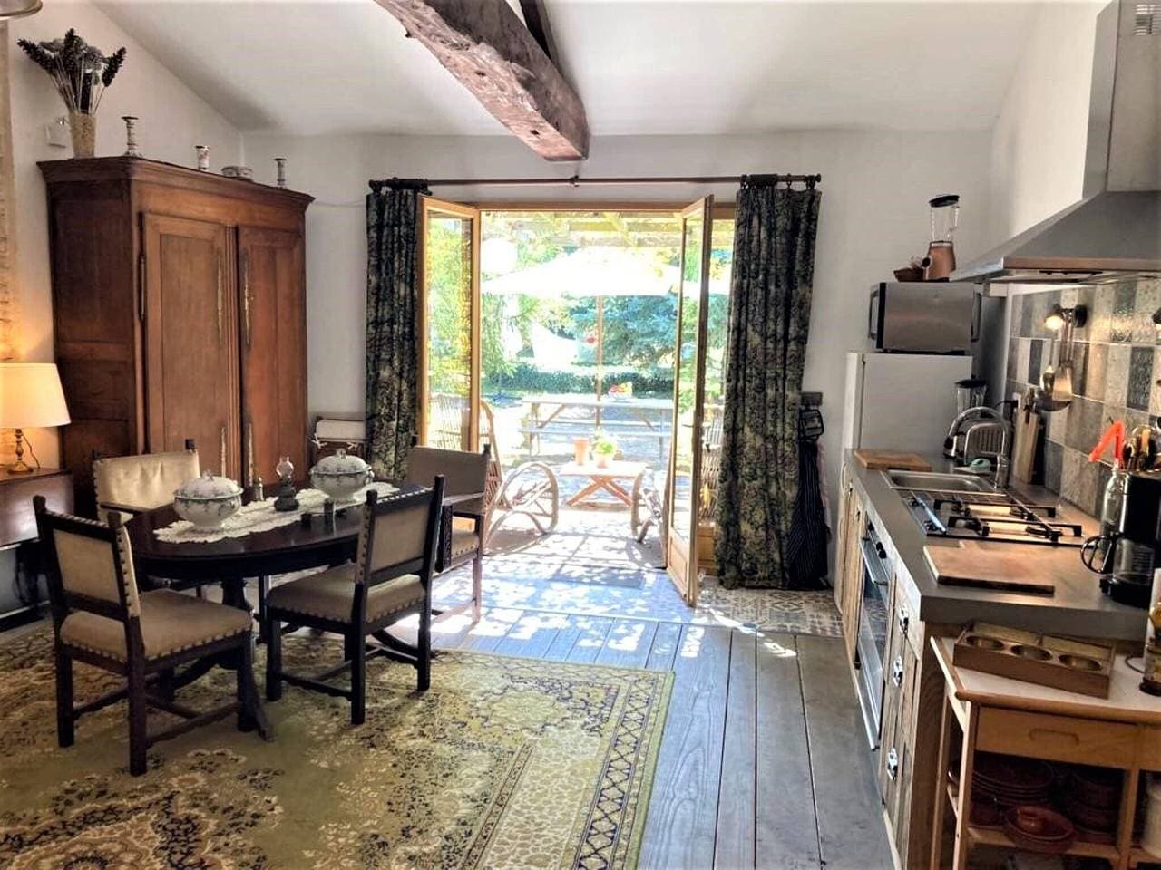 Foto 6 von 29: Ländliches Ferienhaus in Saint-Jean für 4 mit Pool