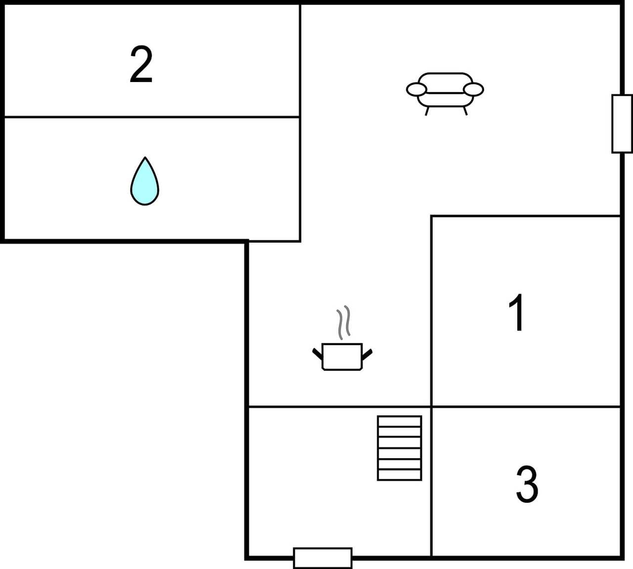 Foto 12 von 12: Ferienhaus für 4 Personen mit Garten