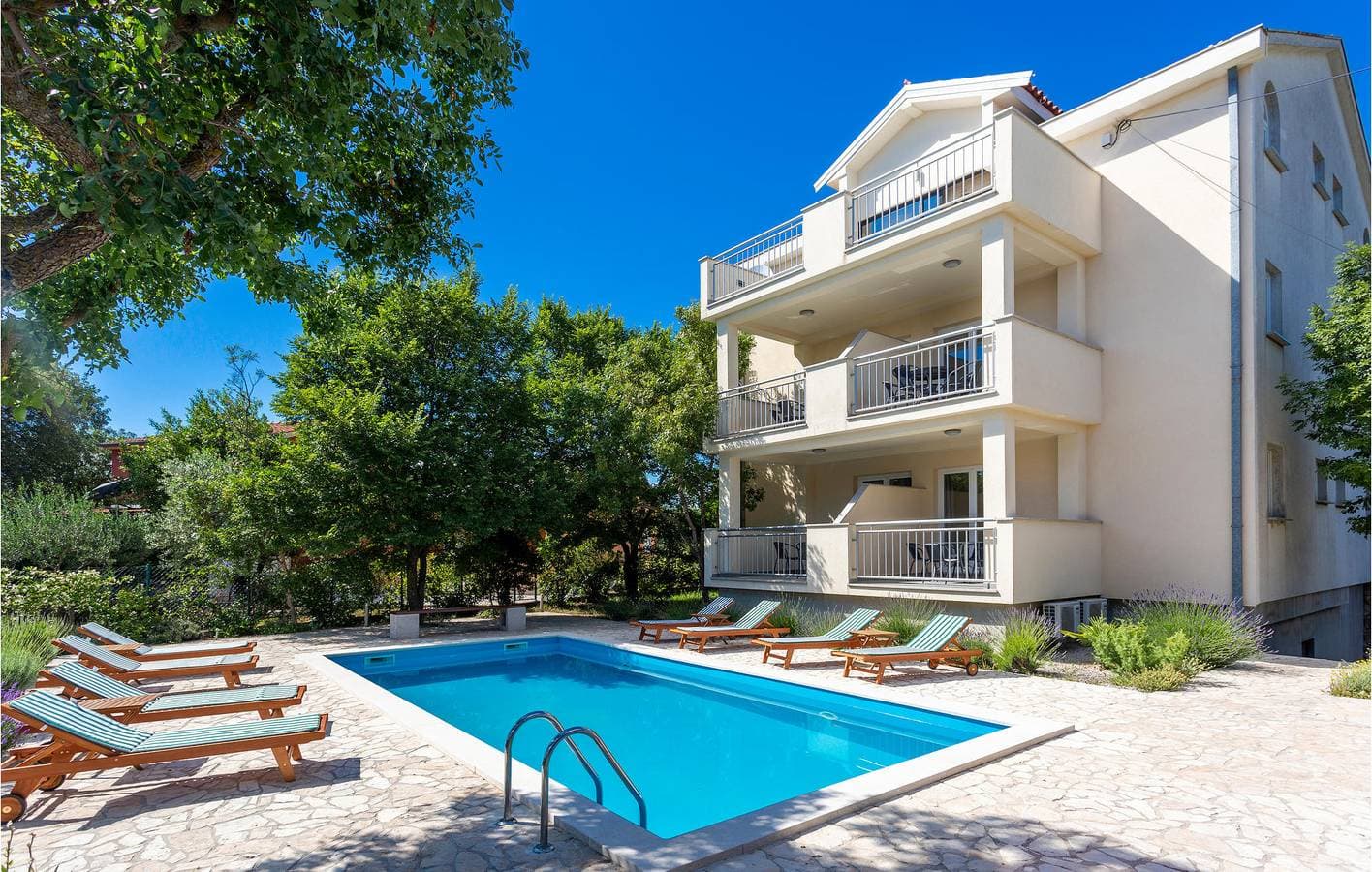 Foto 6 von 39: Gemütliche Ferienwohnung mit WLAN, Terrasse und Pool – 1 km vom Strand von Jert entfernt