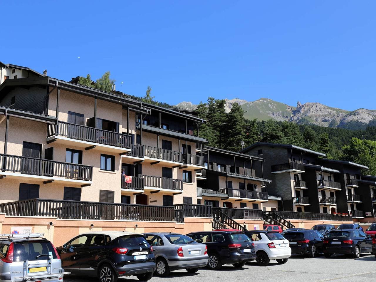Foto 9 von 12: Studio Kabine 2/3 Pers mit großer Terrasse und Bergblick in Aussois