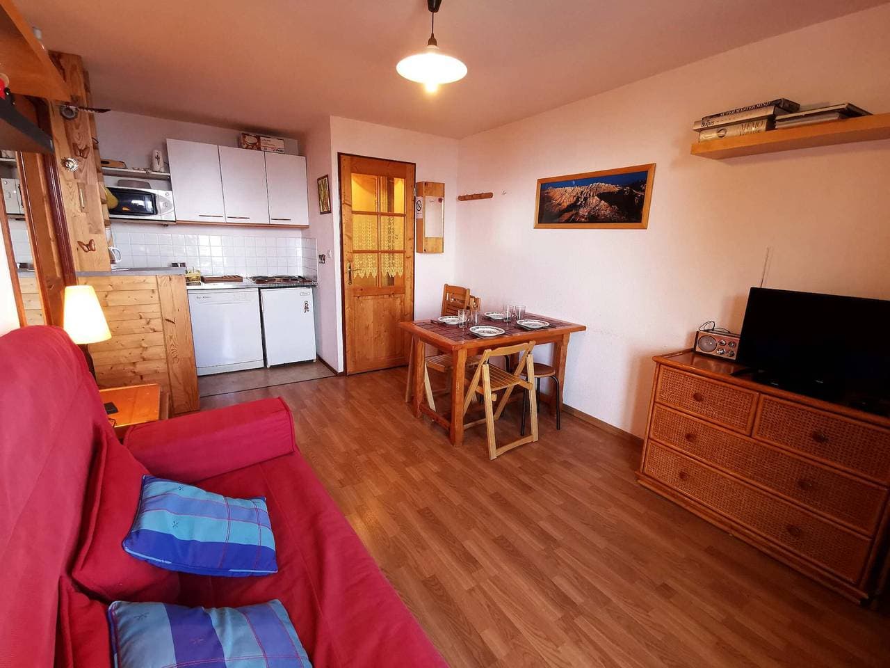 Foto 4 von 14: Apartment in Adrets-Prapoutel, 2 Zimmer, Balkon, nahe Pisten und Geschäften