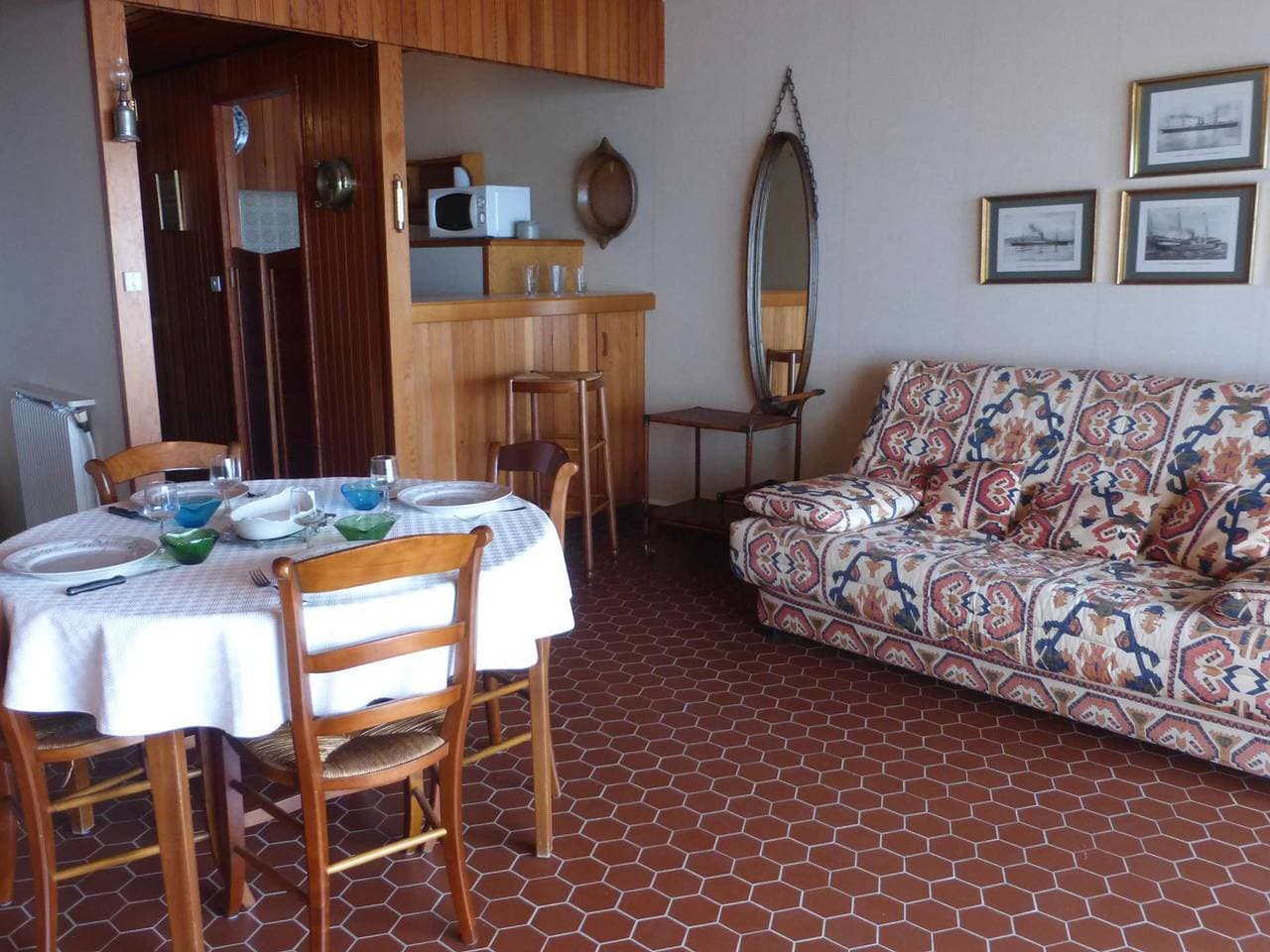 Foto 5 von 25: Studio Kabine 4 Pers, Meerblick, Balkon, Parkplatz, Strandzugang