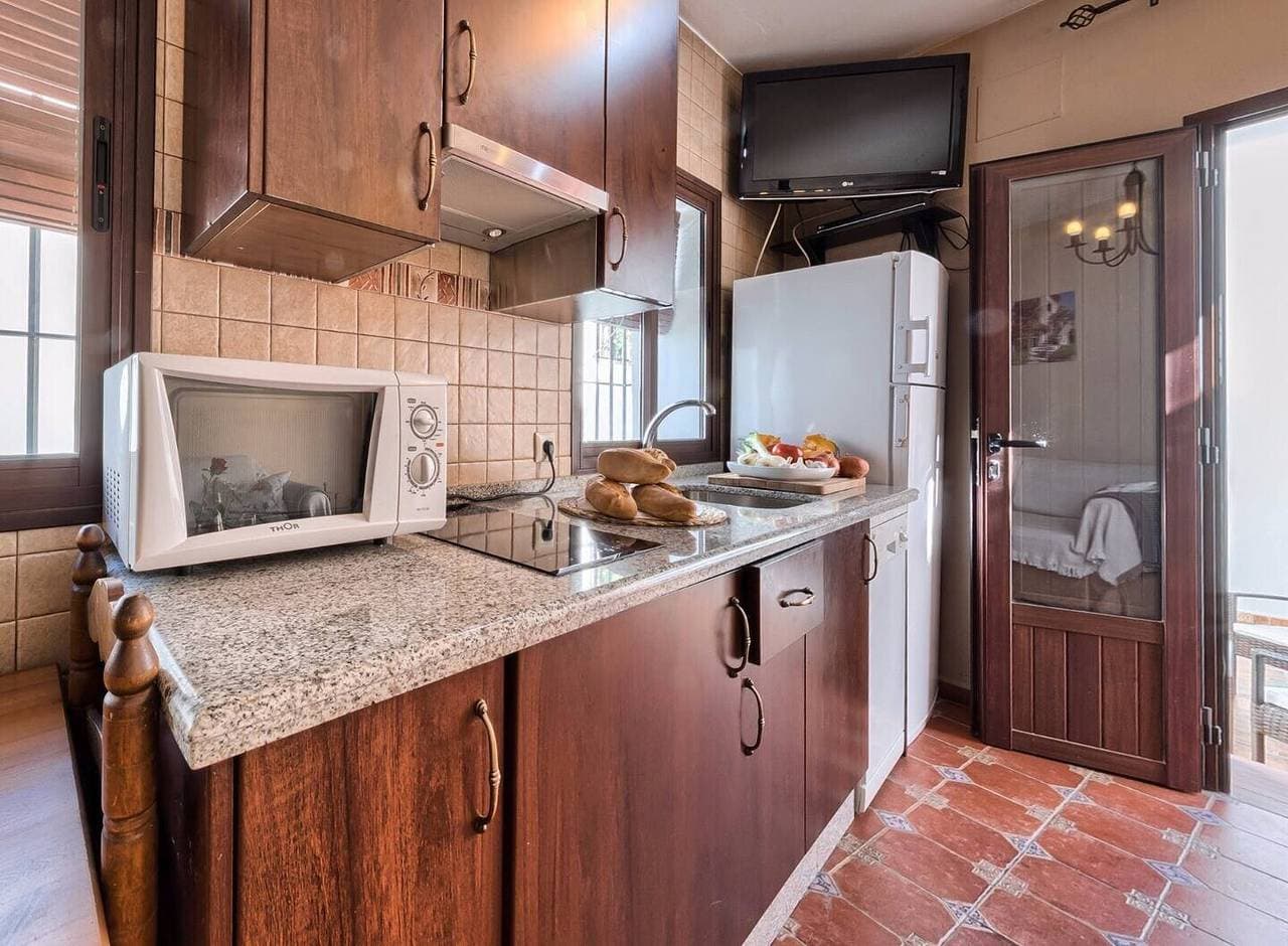 Foto 6 von 24: Ferienhaus 'Los Placeres Del Paladin' mit Bergblick, privater Terrasse und Klimaanlage