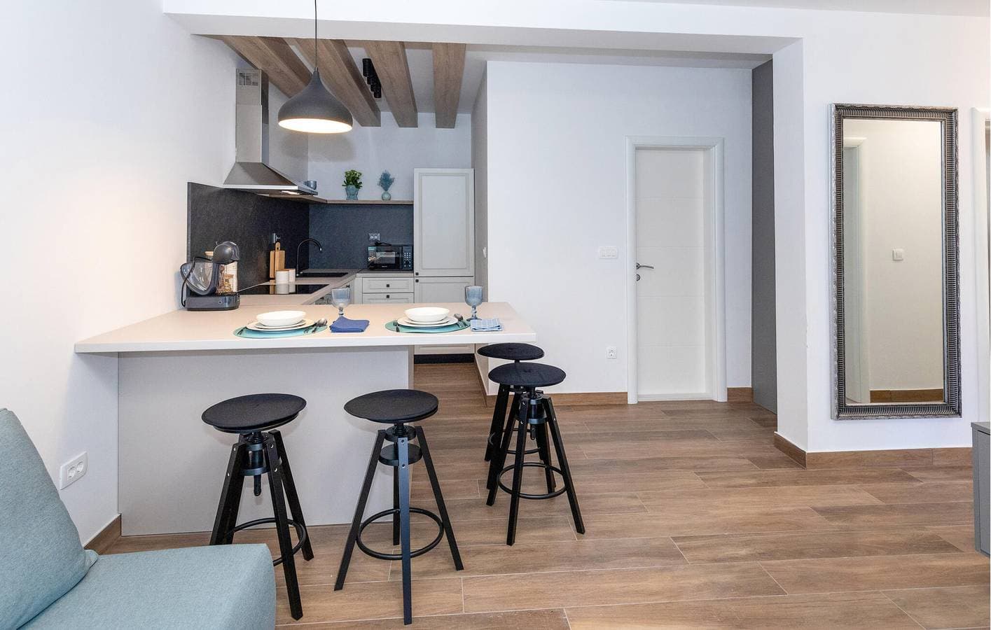 Foto 7 von 29: Gemütliche Wohnung mit Terrasse, WLAN und Parkplatz, 2,5 km vom Strand entfernt