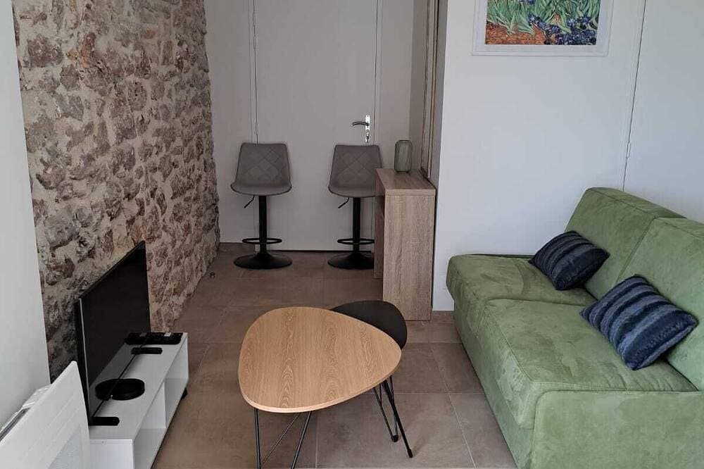 Foto 6 von 17: Grange La Roca Masia - Les Iris, swimming pool, garden, 2 bedrooms 4/6 people