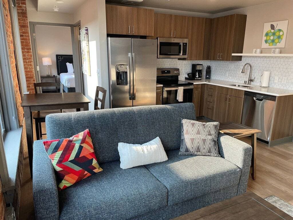Foto 6 von 19: Ihre erstaunliche 1 Sz Reisewohnung wenige Schritte vom Flussufer-Park
