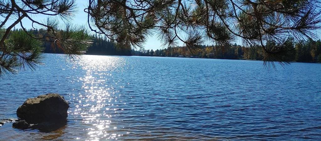 Foto 6 von 23: Clean Romantic Cabin<br>Lakeside Sauna/Tub and Fire Pit