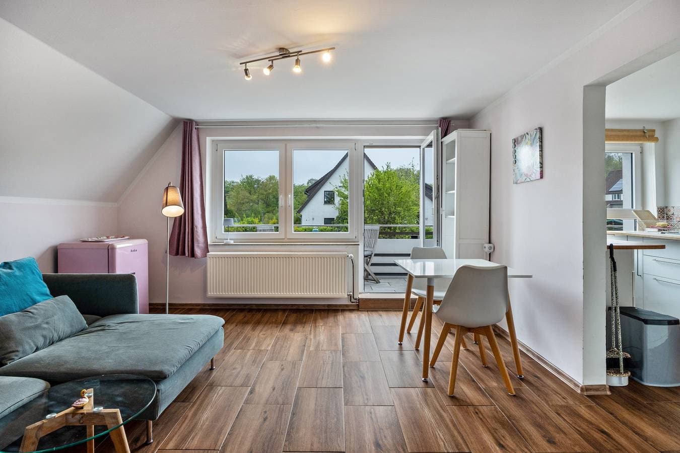 Foto 2 von 25: Einzimmerapartment 'Ruhiges Apartment' mit Balkon und Wi-Fi