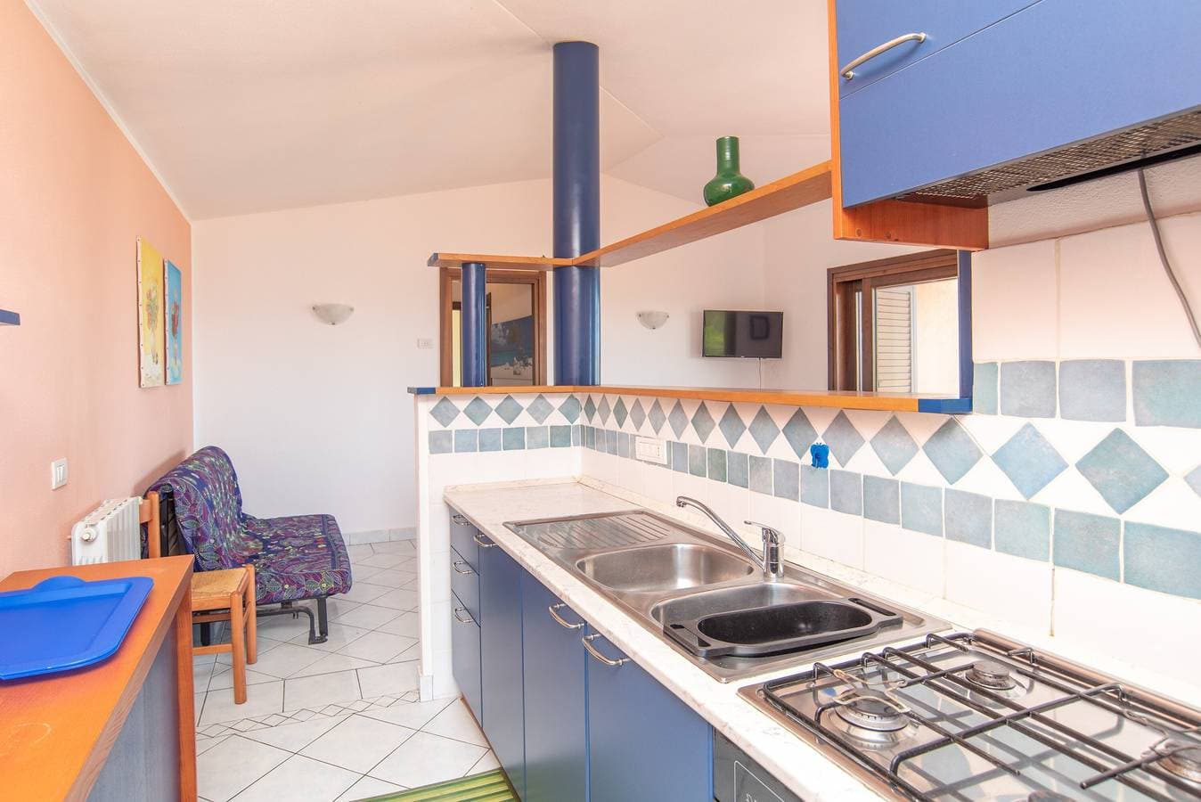 Foto 8 von 25: Ferienwohnung mit Panorama-Meerblick und Terrasse; Haustiere erlaubt