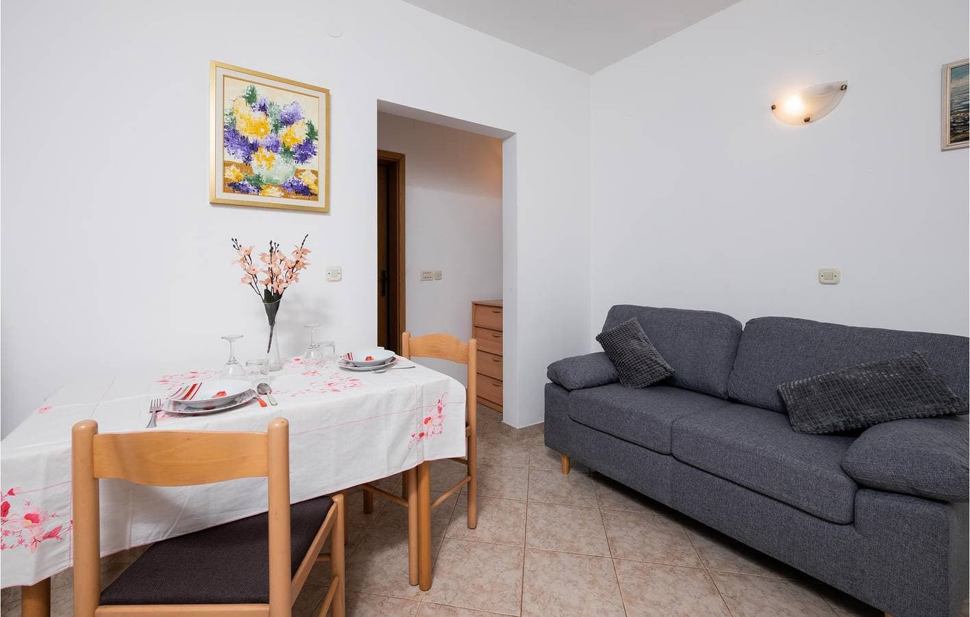 Foto 9 von 18: Gemütliche Ferienwohnung 1 km vom Strand entfernt mit Terrasse, Parkplatz und WLAN