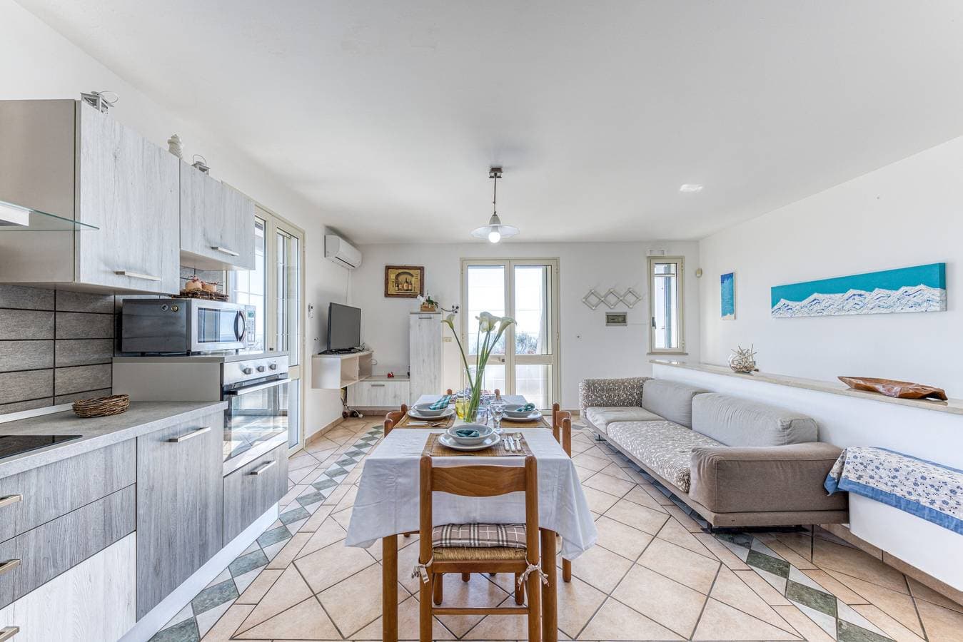 Foto 7 von 35: Ferienwohnung 'Villetta Del Cuore' mit Meerblick, WLAN und Klimaanlage
