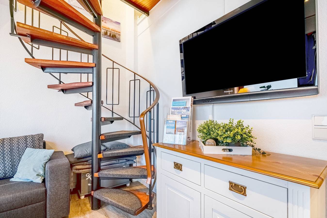 Foto 11 von 27: Ferienwohnung 'Watt'n Utsicht' mit Meerblick, Balkon und Wi-Fi