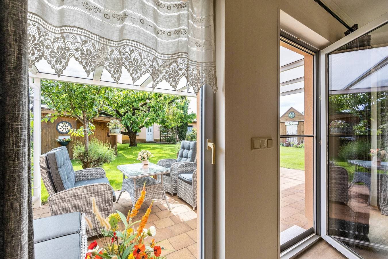 Foto 5 von 31: Ferienhaus 'Ferienhaus 75 Qm, 1 Schlafzimmer' mit privater Terrasse, Gemeinschaftsgarten und WLAN