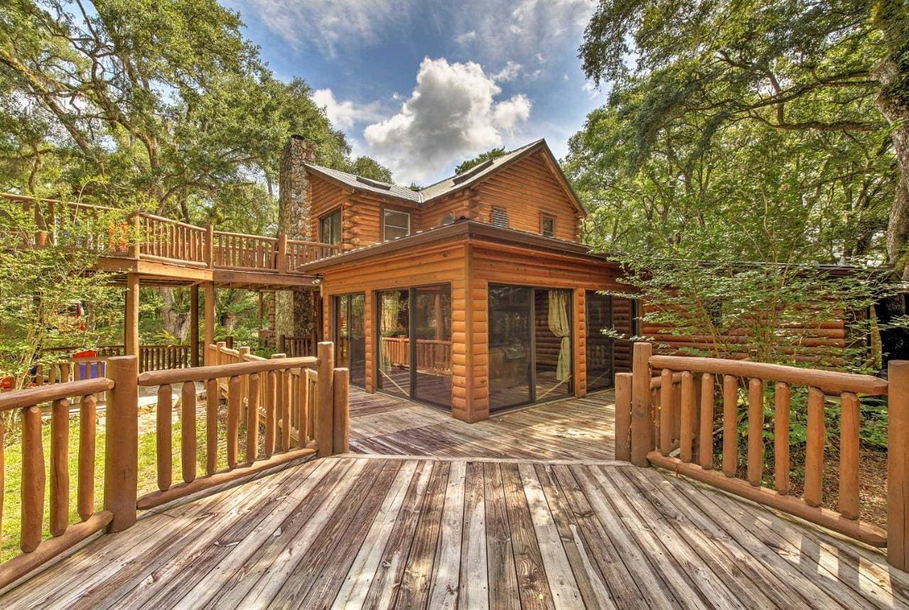 Log Cabin Sanctuary in Inverness w/ Furnished Deck 1