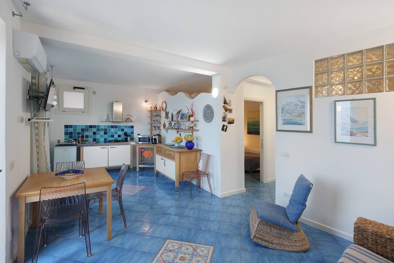 Foto 7 von 30: Ferienwohnung 'Il Geco Praiano' mit Meerblick, Wi-Fi und Klimaanlage