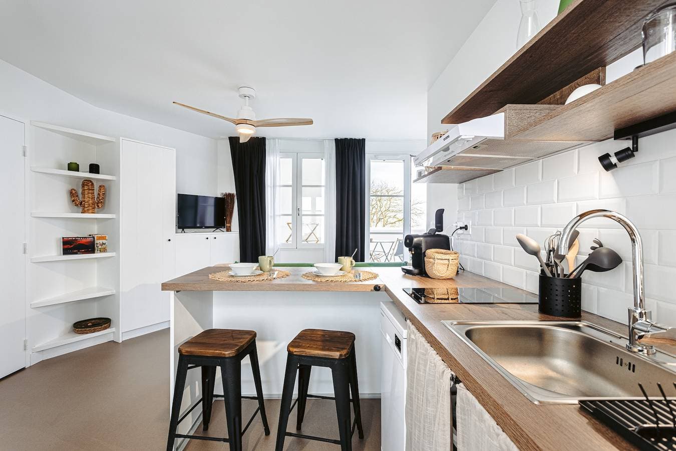 Foto 9 von 21: Studio La Terrasse mit Meerblick, privater Terrasse und WLAN