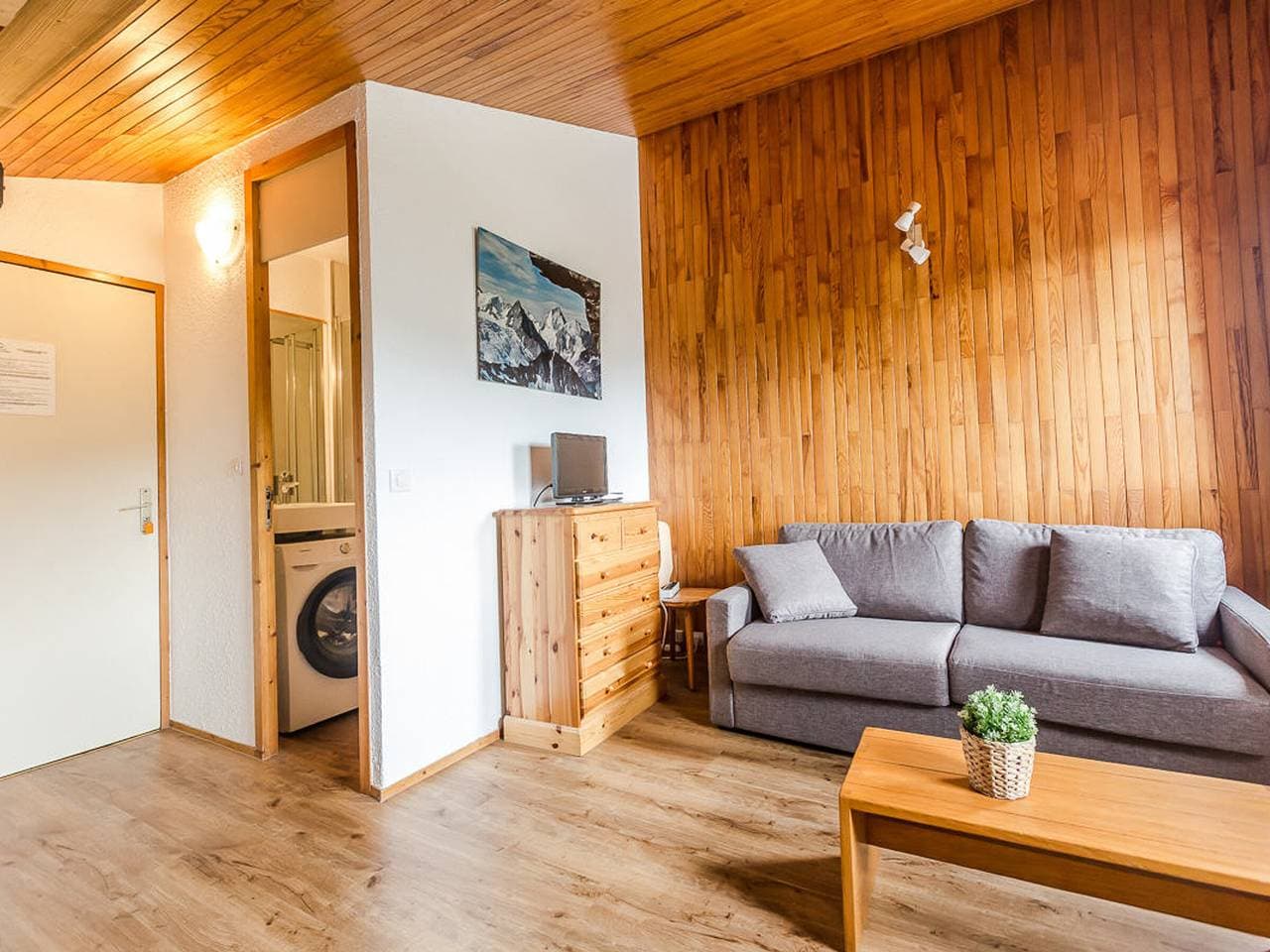 Montchavin: Renoviertes Studio für 3/4 Pers., Parkplatz, nahe Pisten und Geschäften 1