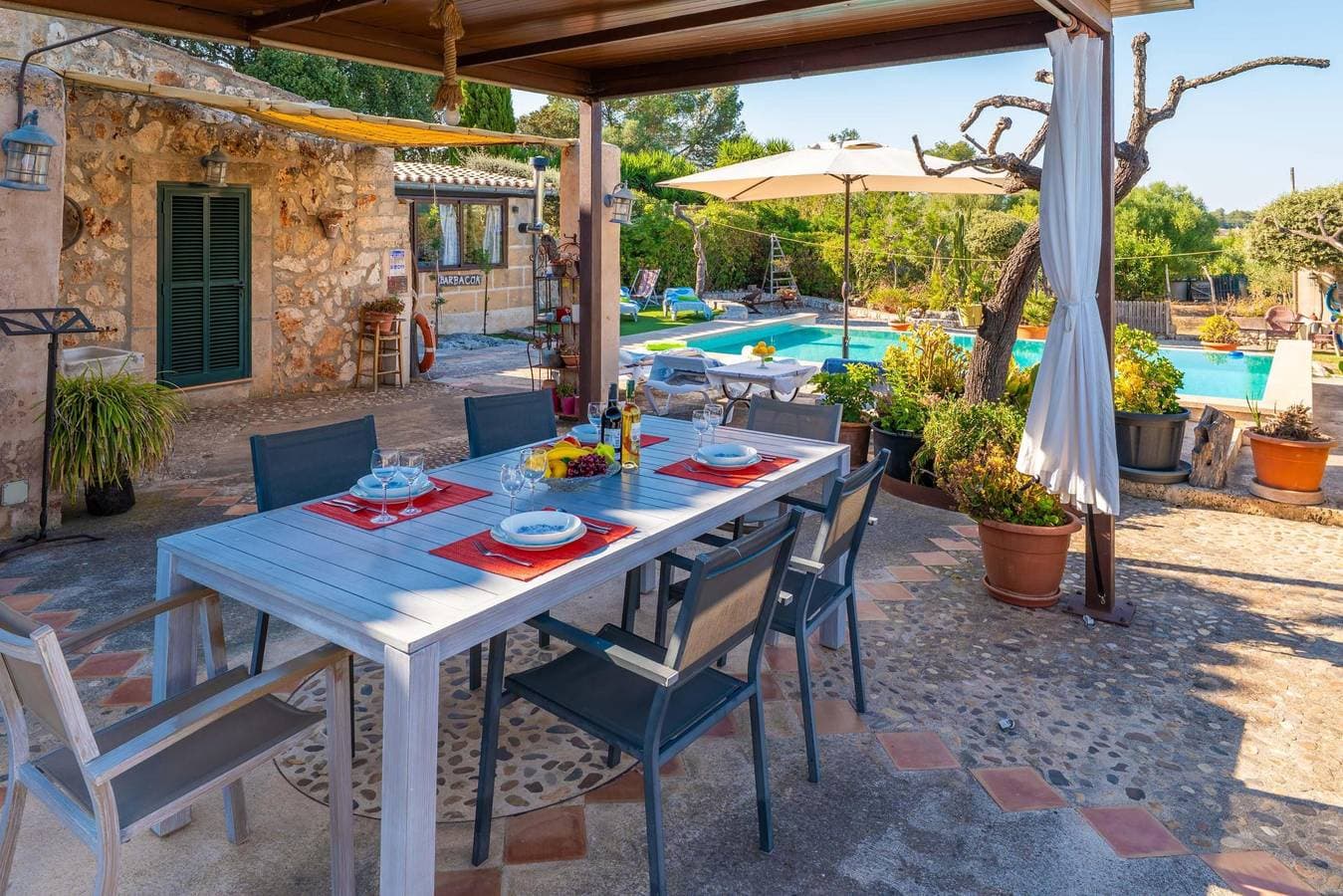 Foto 8 von 40: Finca Son Matginet 18 - Ferienhaus mit privaten Pool in Sineu. WiFi gratis