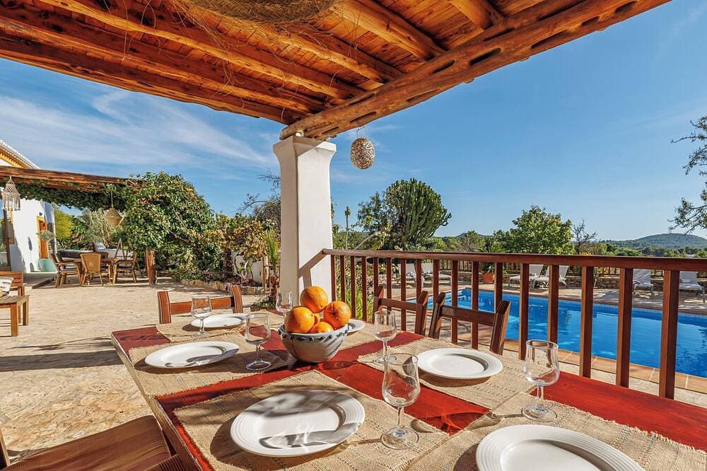 Can Miguel Familienhaus mit Pool in der Nähe von San Carlos und 12min vom Strand 1