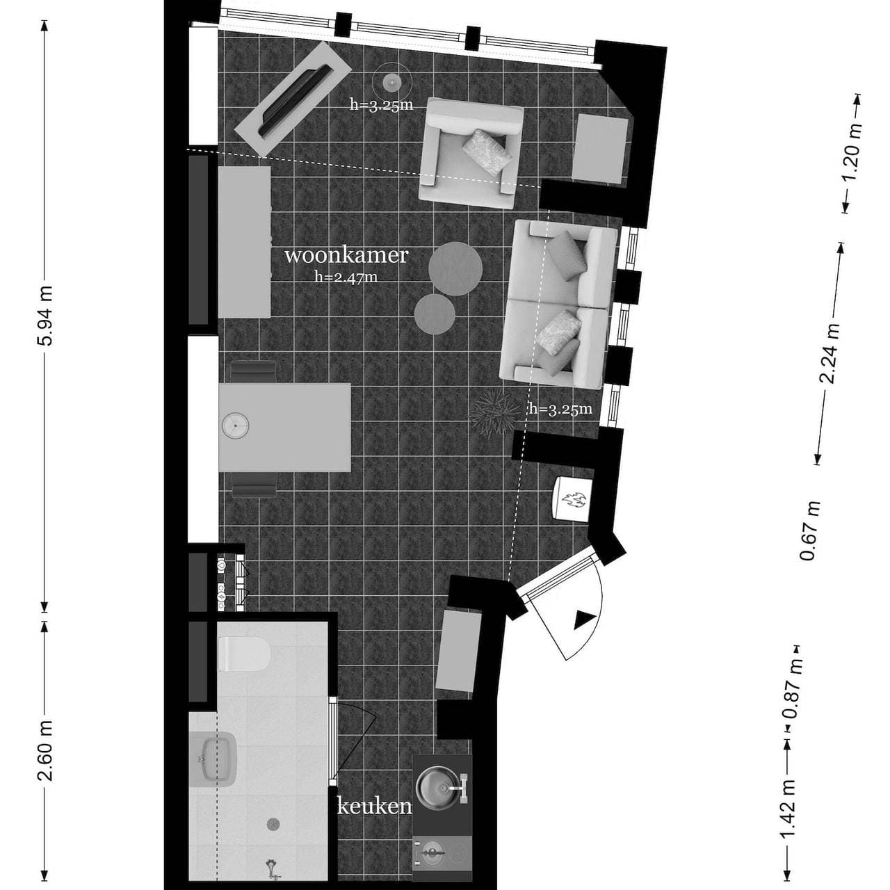 Foto 10 von 10: Rentals Egmond — Studio B
