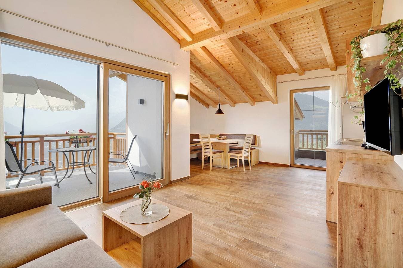 Foto 2 von 17: Ferienwohnung "Weinberg" mit Bergblick, WLAN, Terrasse, Balkon & Garten