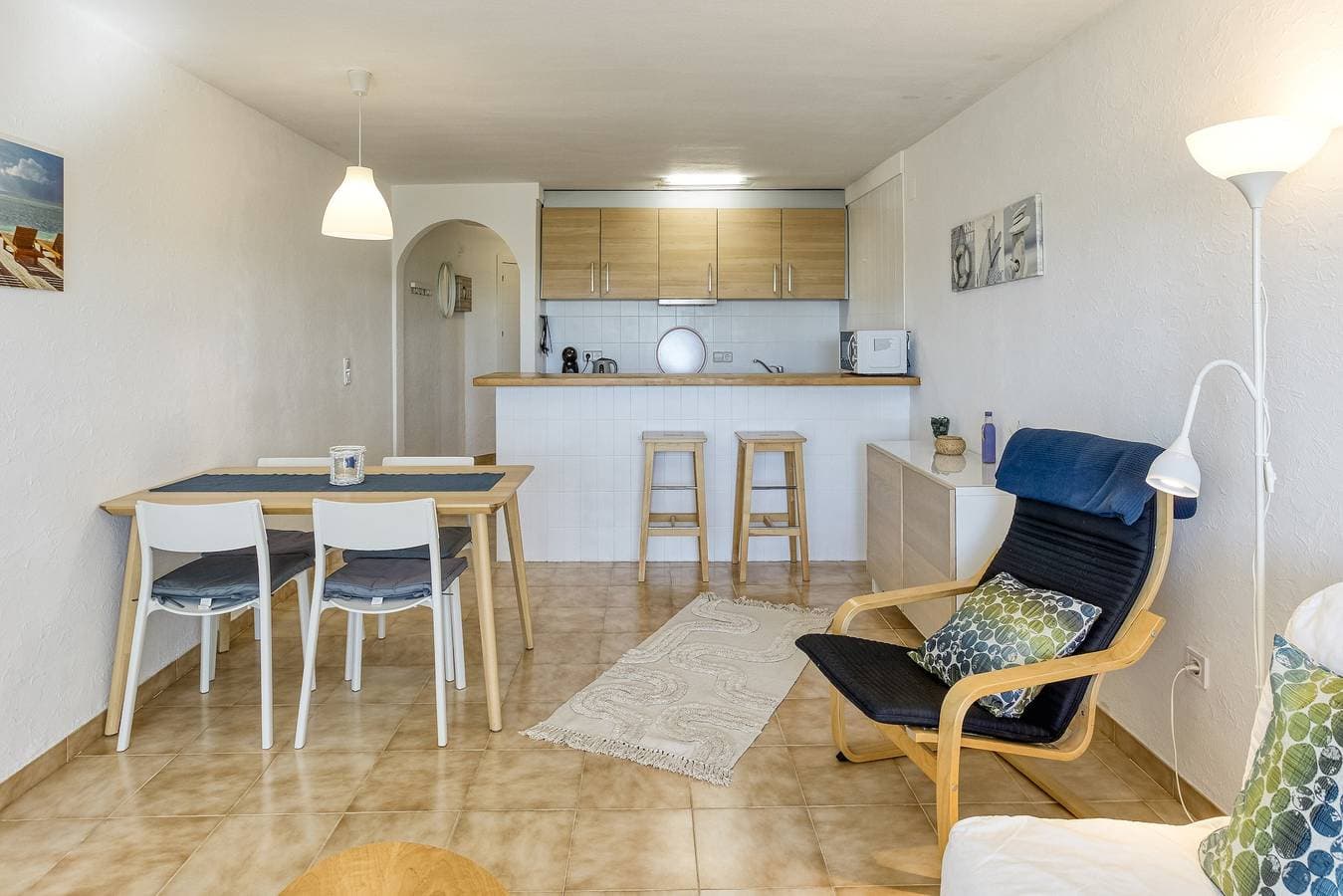 Foto 4 von 26: Apartment 'Salins 1' mit privater Terrasse am Strand von Empuriabrava, WLAN & Klimaanlage