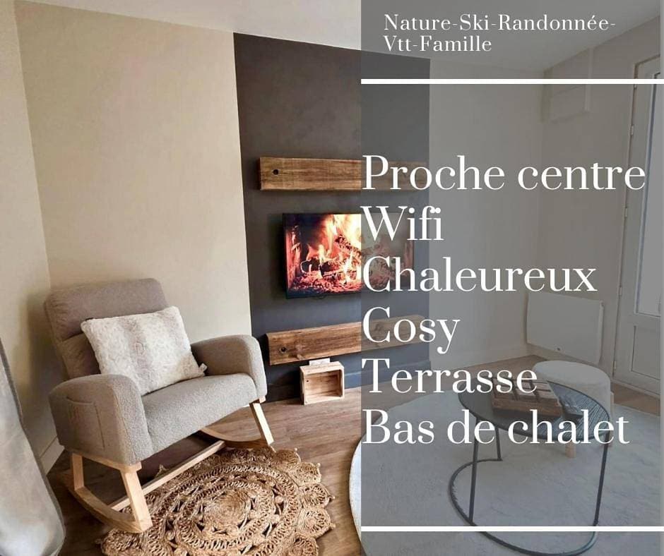 Cozy apartment for 4 people in Allos, ground floor of chalet 1
