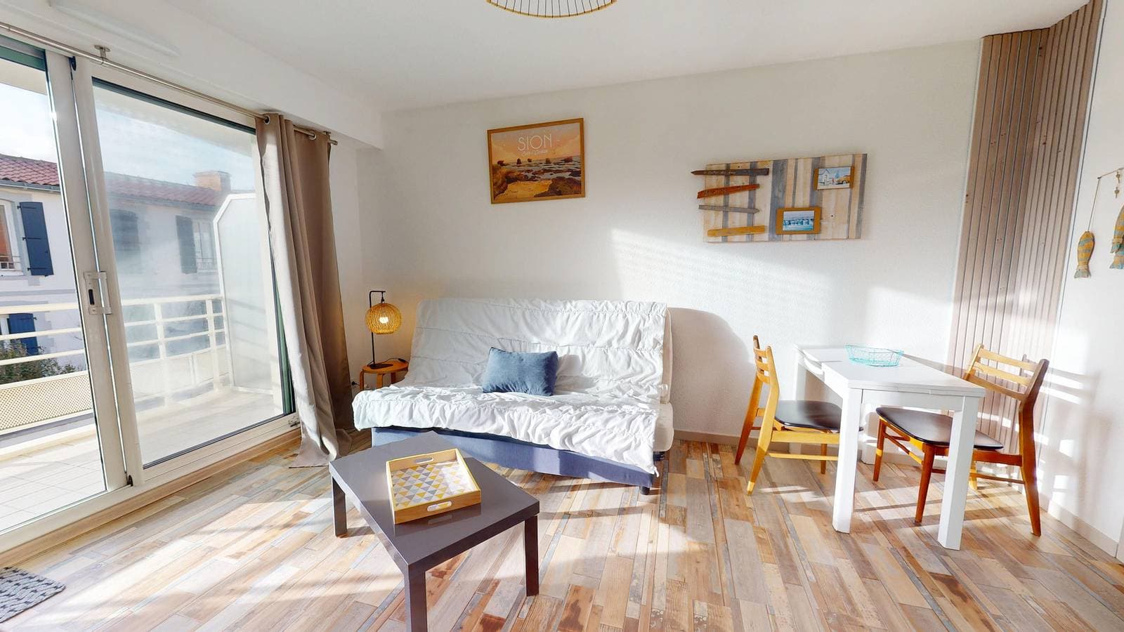 Instant Iodé - Studio avec balcon à 150m plage 1