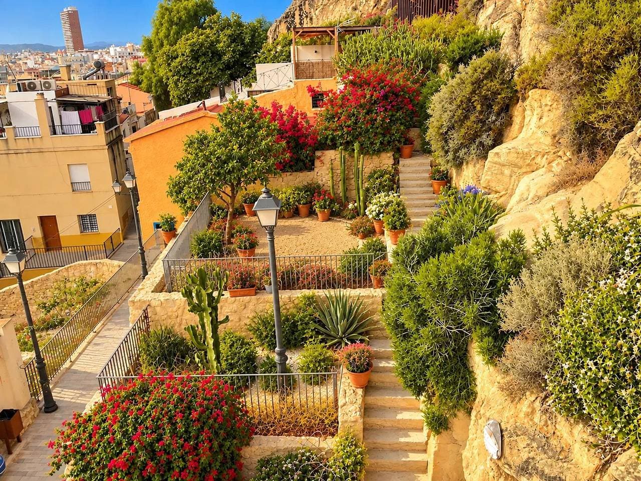 Foto 7 von 37: Komfortables Haus mit Meerblick in Alicante + Garten