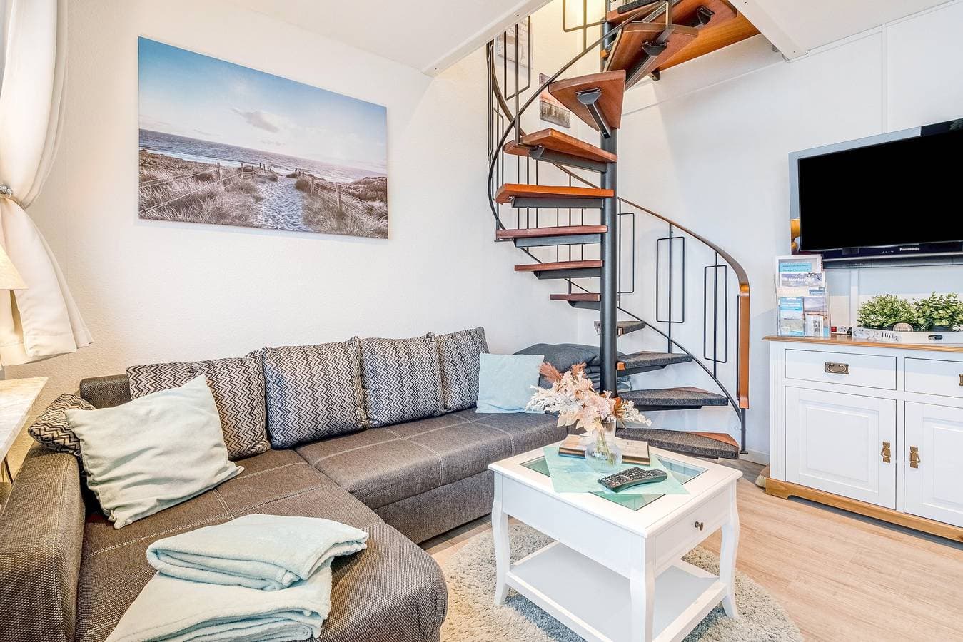 Foto 10 von 27: Ferienwohnung 'Watt'n Utsicht' mit Meerblick, Balkon und Wi-Fi