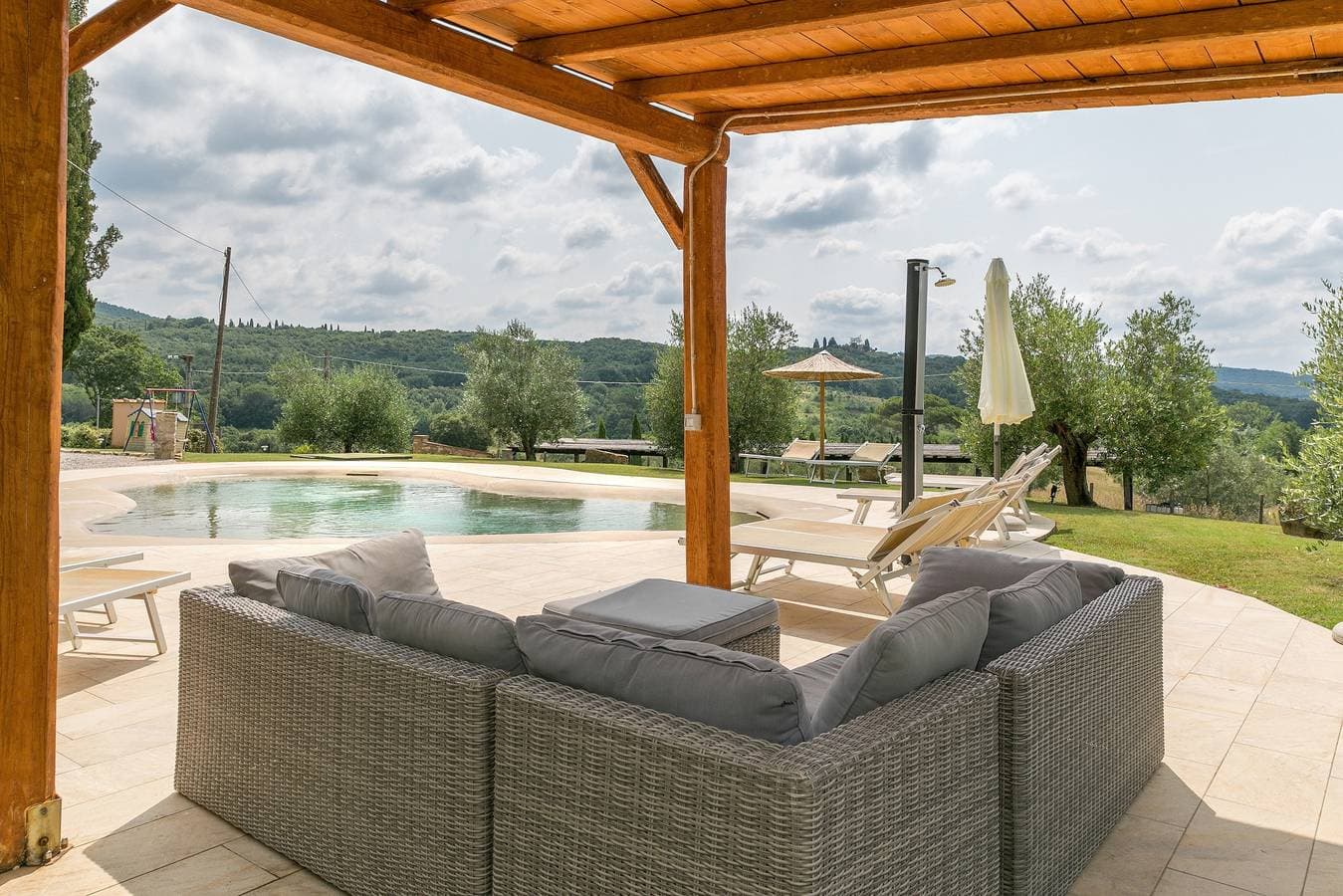 Foto 7 von 45: Villa Podere Cafaggio mit privatem Pool, privater Terrasse und Klimaanlage