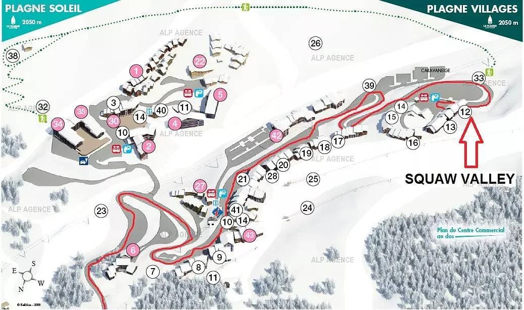 Foto 9 von 9: Studiokabine 3/4 pers - Le Squaw Valley -014Sq- Plagne Villages