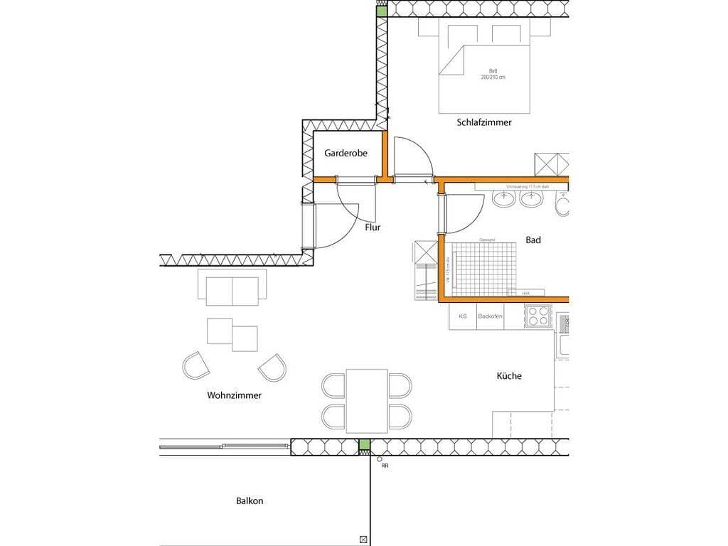 Foto 13 von 22: Ferienwohnung mit 1 Schlafzimmer