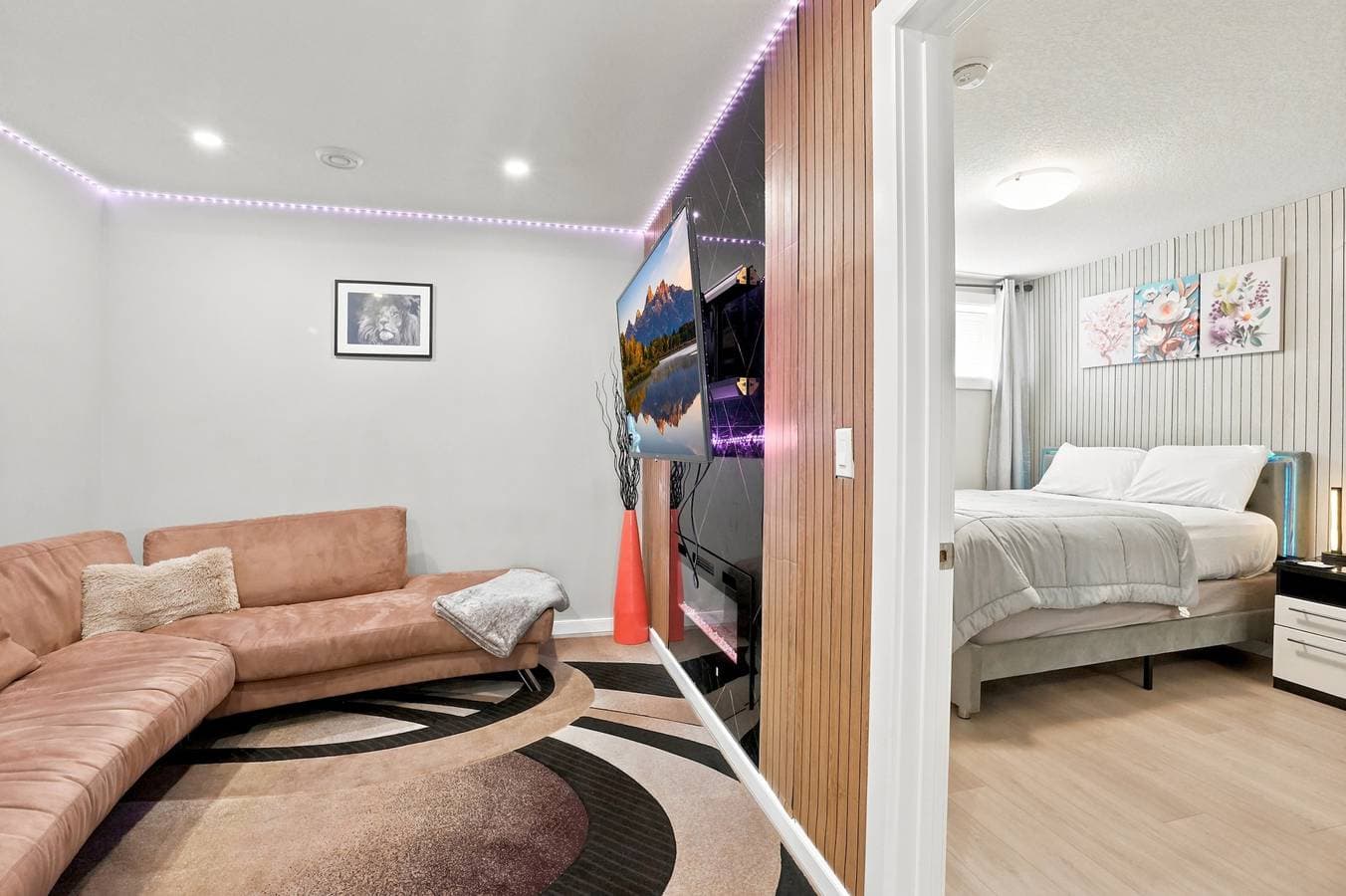 Foto 10 von 23: Gemütliches Apartment mit 1 Schlafzimmer in Calgary mit Kochnische