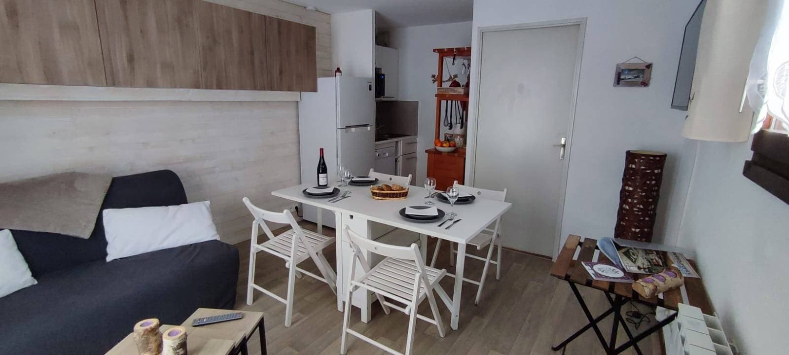 Foto 2 von 32: Apartment 'Parenthèse Alpine' mit Bergblick und privater Terrasse