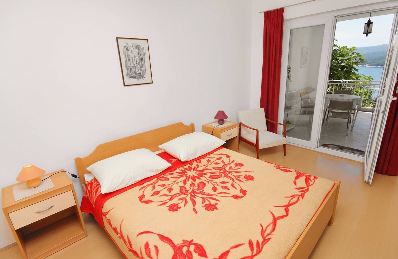 Foto 13 von 24: 1-Zimmer-Ferienwohnung mit Terrasse und Meerblick Rabac, Labin -c