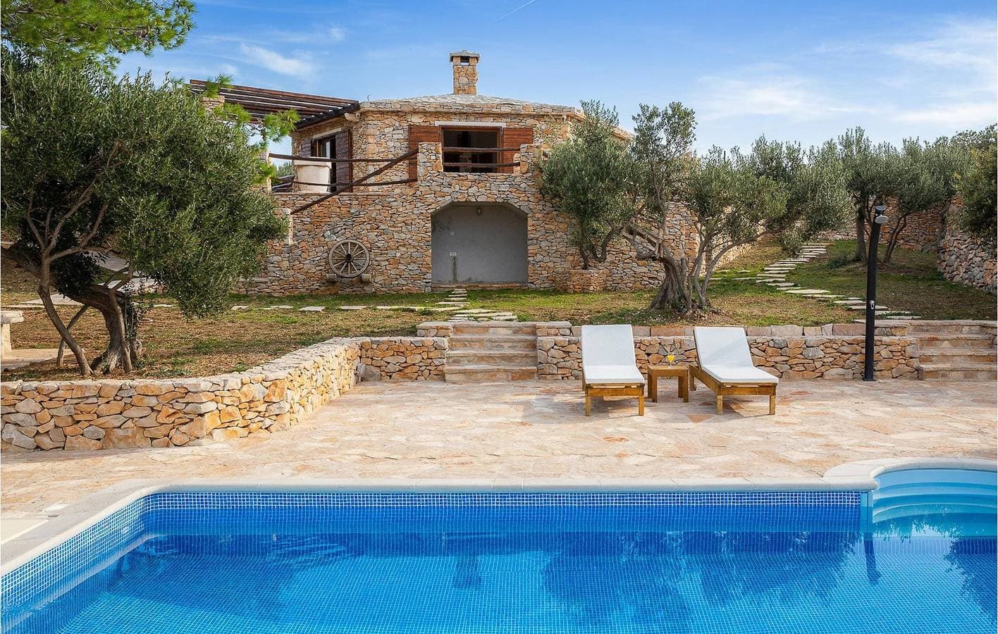 Foto 8 von 50: Rustikale Villa Mario mit Pool, Meerblick, Panoramablick, ruhiger Lage, Grill, Familie