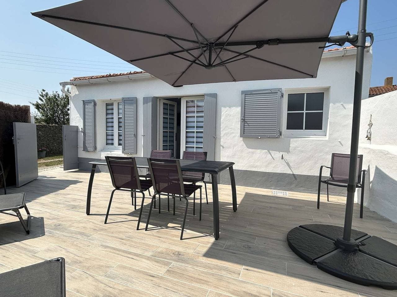 Haus nahe Zentrum von Noirmoutier, Terrasse und Parkplatz 1